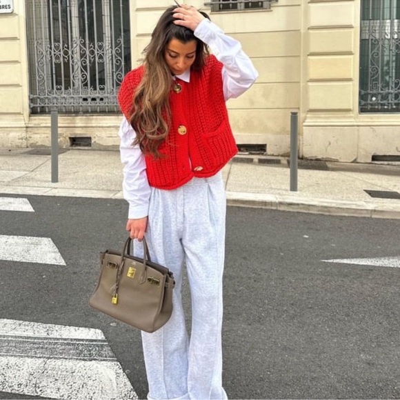 Zara Chunky Knit Vest - Picture 3 of 8